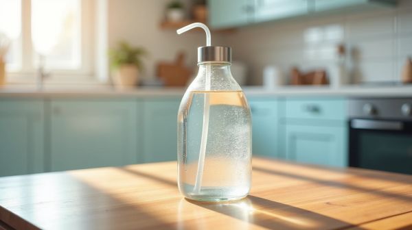 Stay refreshed with an insulated water jug featuring a straw